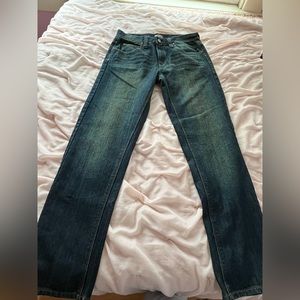 Michael Kors Faded Dark Wash Straight Leg Jeans